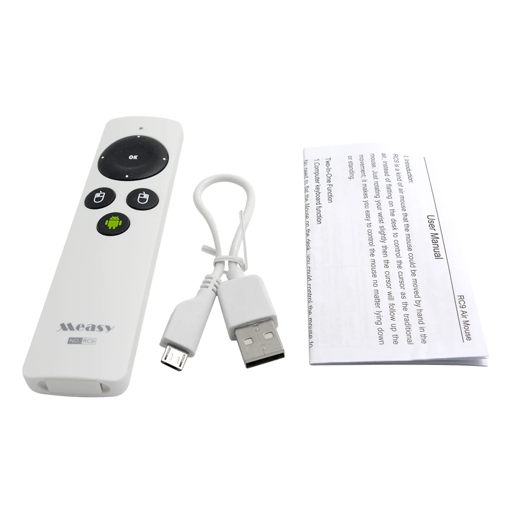 Measy RC9 Мини Ручной 2 4G беспроводной гироскоп Fly Air Mouse Пульт дистанционного