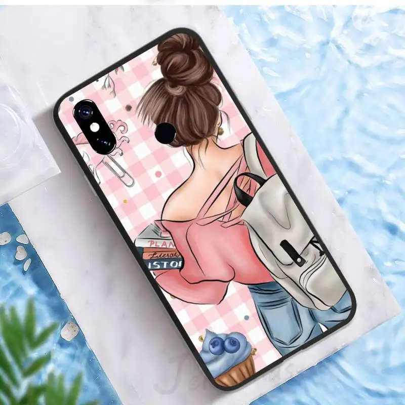 

Phone Case For Xiaomi Redmi note 7 8 9 pro 8T 9A 9S Mi Note 10 Lite pro Fashion Girls High Heels