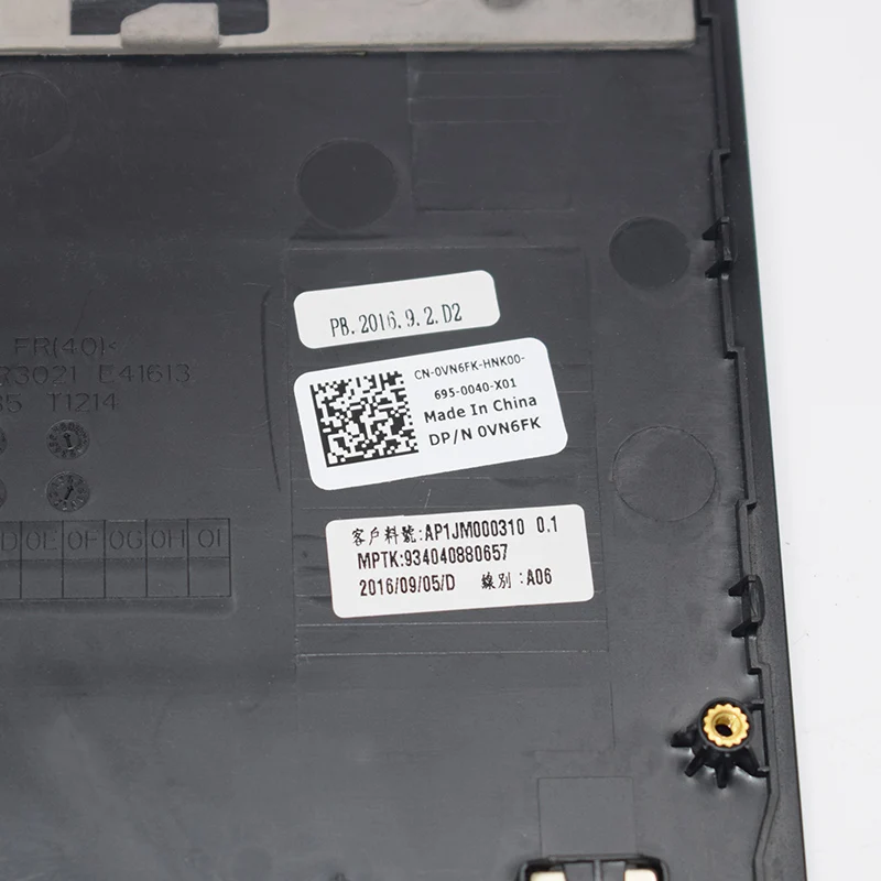 Новинка Оригинальный чехол для ноутбука Dell Alienware 15 R3 верхний VN6FK 0VN6FK подставка