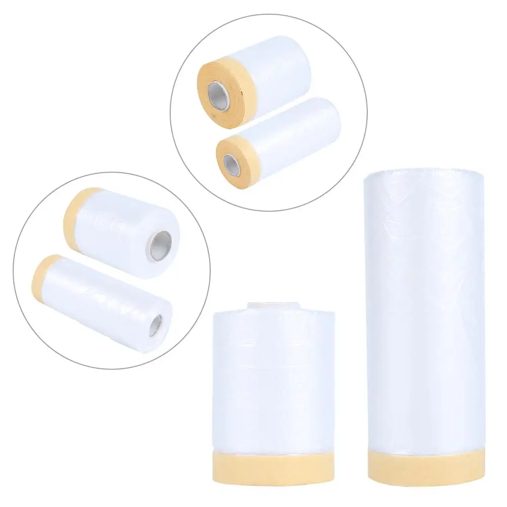 25 м 82 фута предварительно заклеенная Маскировочная пленка отличное пластиковое