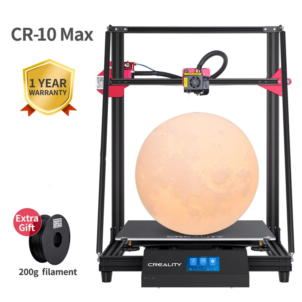 Creality 3DCR-10 Max 3D Printer Larger Printing Size 450*450*470mm Golden Triangle Auto Leveling Resume Print Touch-Screen 8G TF