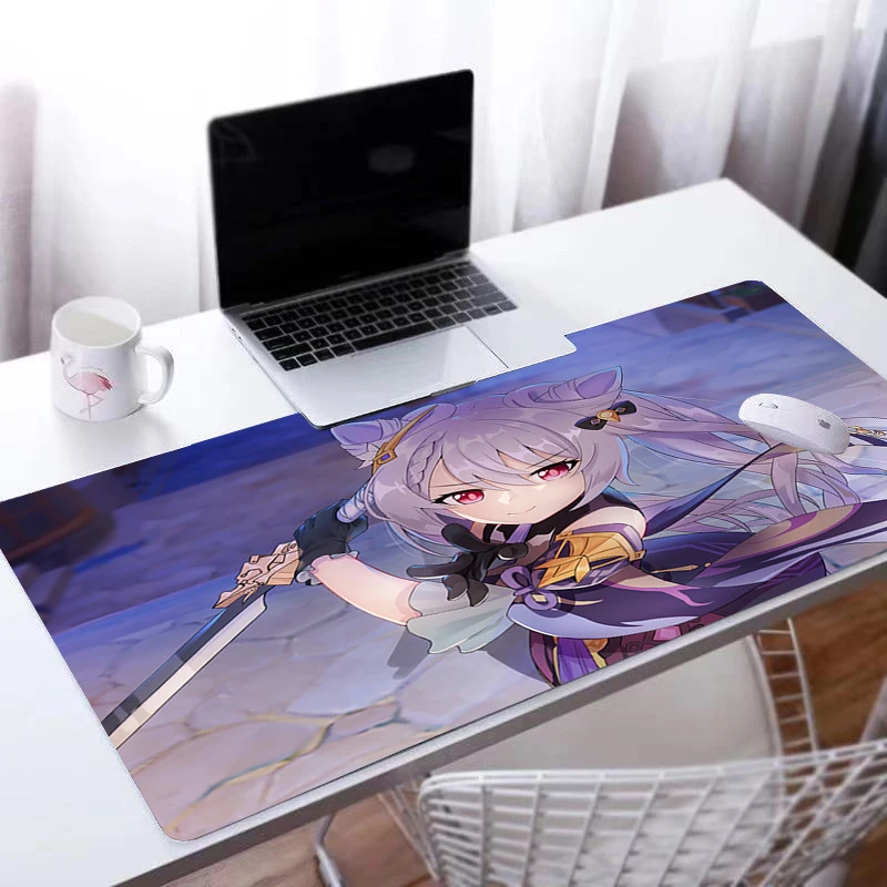 

Genshin Mousepad Deskmat Game Table for Computer Gamer Girl Gaming Room Accessories for Keyboard Mouse Pad Xxl