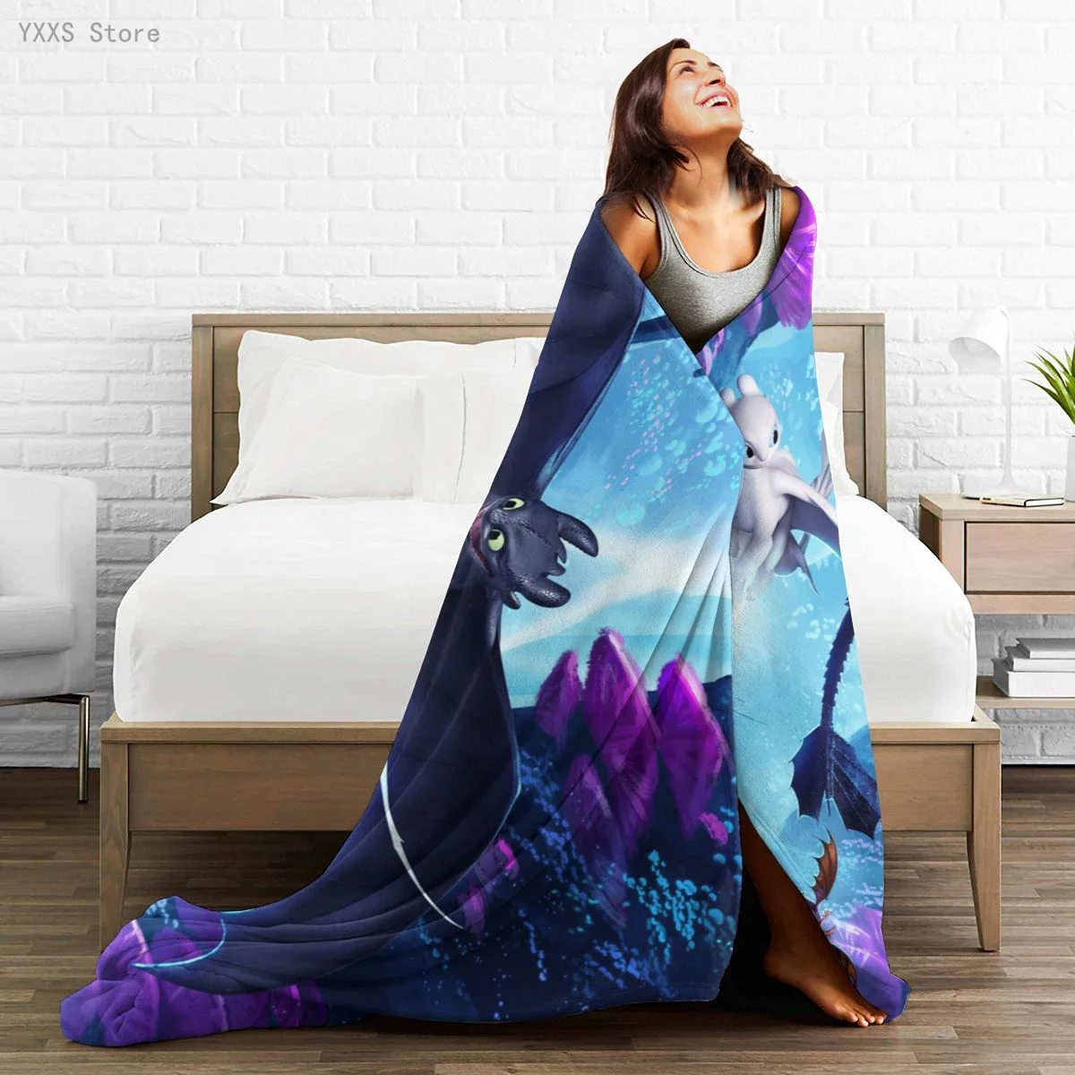 

Anime 3D printed Ultra-Soft Micro Fleece Blanket flannel throw Sherpa bedspread bedding sofa picnic fur soft blanket 300336336