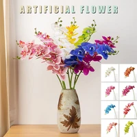 premium 3d printed latex hand bouquet wedding decoration butterfly orchid home decor artificial flower