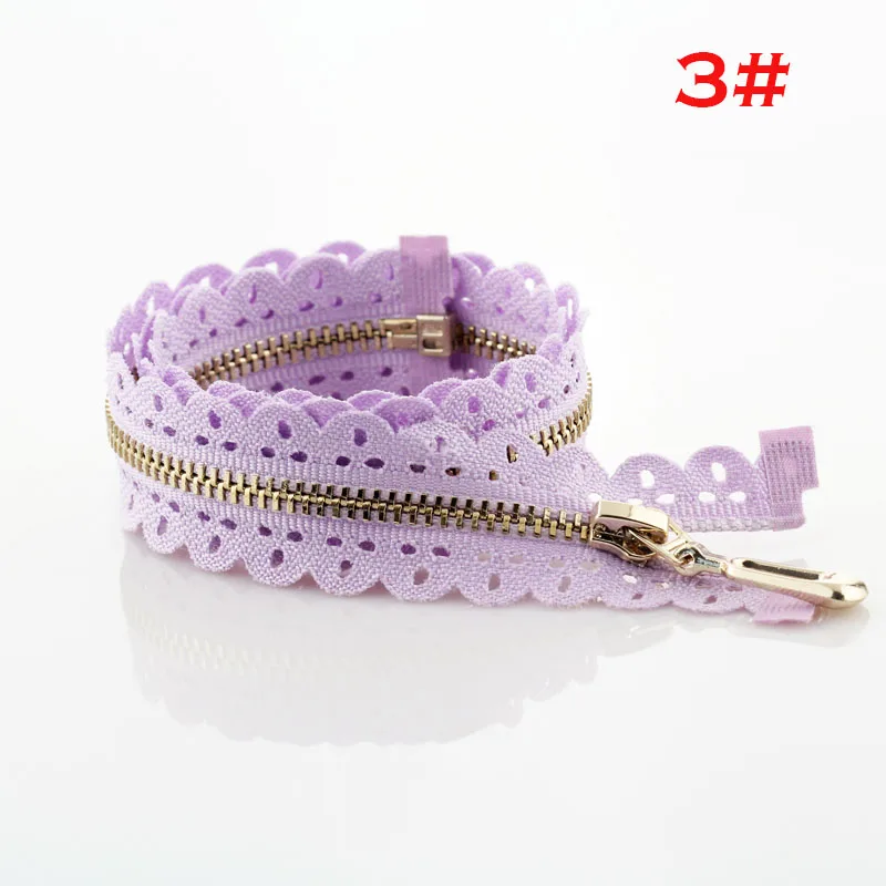 Purple 4 шт. 3#50 см 60 см экологичный открытый конец металлической застежки-молнии для шитья пуховик пальто молния DIY аксессуары для одежды портной инструменты - Цвет: Purple