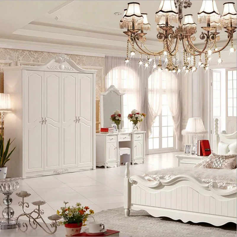 Четырехдверный гардероб современный Европейский цельный французский мебельный