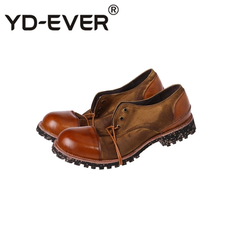 Итальянские мужские туфли-оксфорды ручной работы из натуральной кожи