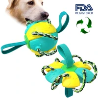 2022 puzzle pet supplies dropshipping outdoor training interactive football puzzle bite resistant dog toy puppy accessories
