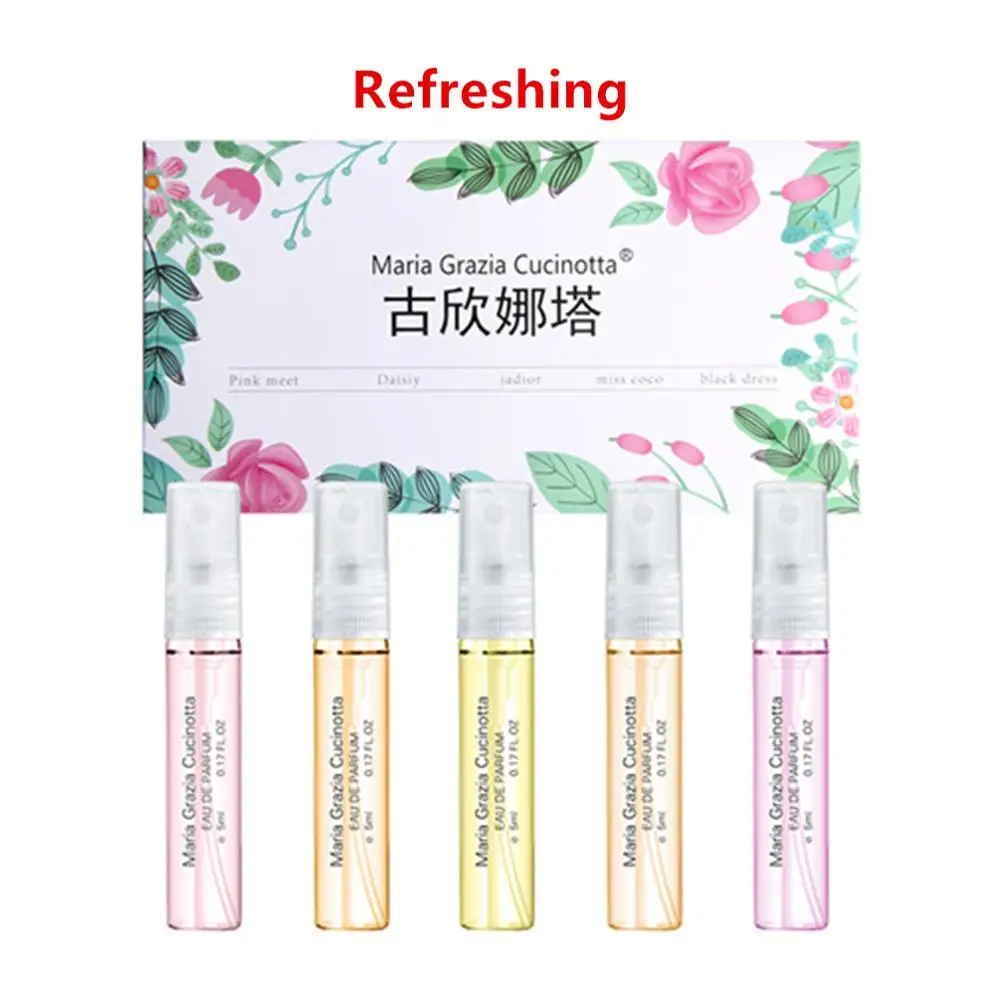JEAN MISS Brand 1 Set Fragrance Perfumed For Women Long Lasting Fresh Eau De Toilette 5pcs Lady Flower Fruit Parfume | Красота и