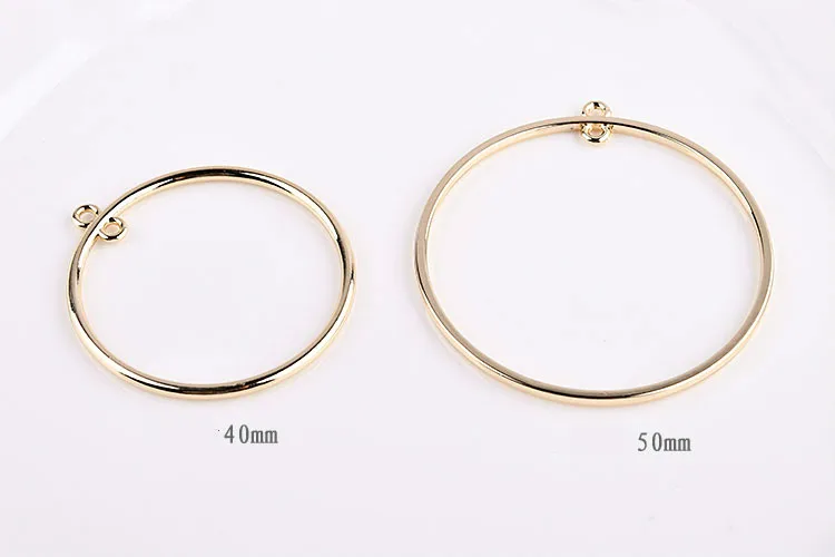 Корейский геометрический сплав Гальванизированный двойной висящий Круглый DIY