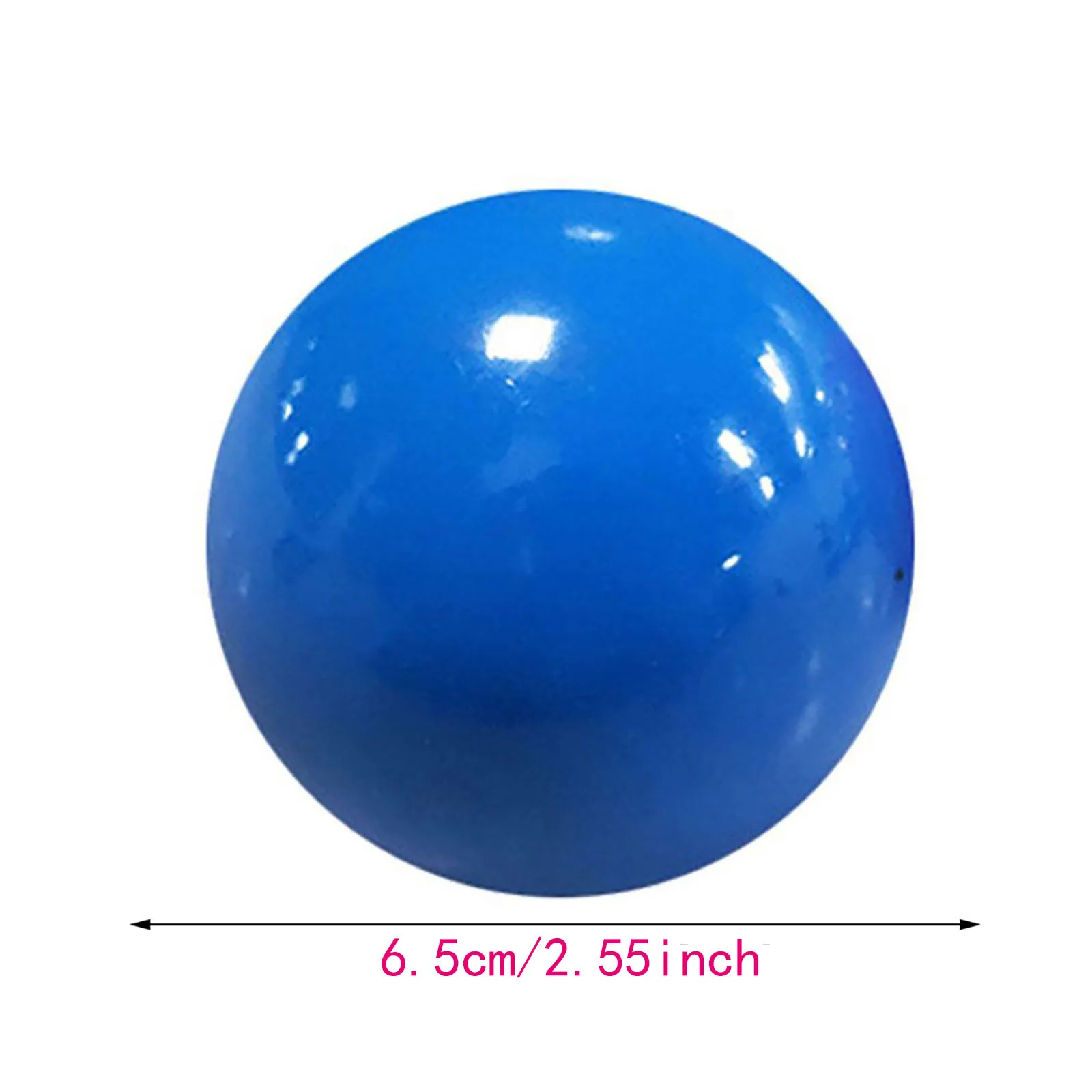 

65mm Stick Wall Ball Fluorescent Squash Xmas Sticky Target Ball Decompression Throw Fidget Toy Kids Gift Novelty Stress Relief