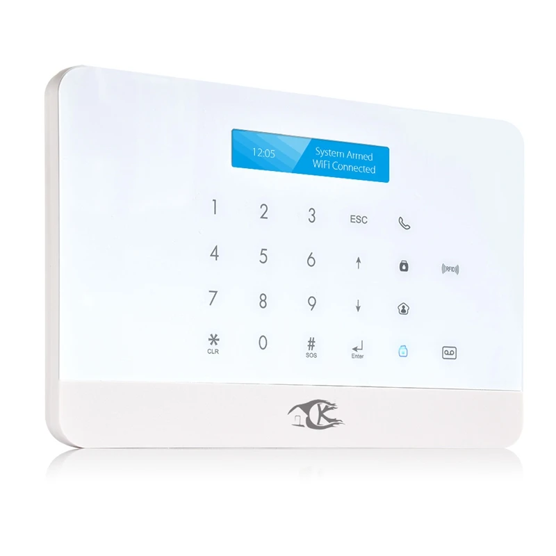 

SMARSECUR S6 Smart Home Tuya WIFI Alarm Security System 433Mhz Alarm Accessories with Smart Life APP EU Plug