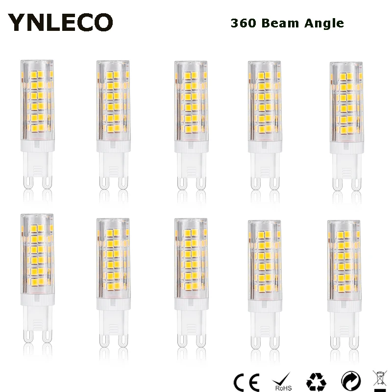 Светодиодная лампа G9 220 в 230 240 В 5 Вт 4000K 75 светодиосветодиодный 2835 SMD 360 градусов