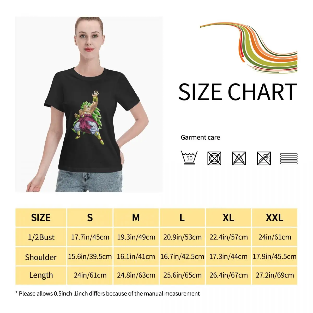 

Anime Fans Majin Broly T woman Tee fashion Short sleeveRound neck T-shirt