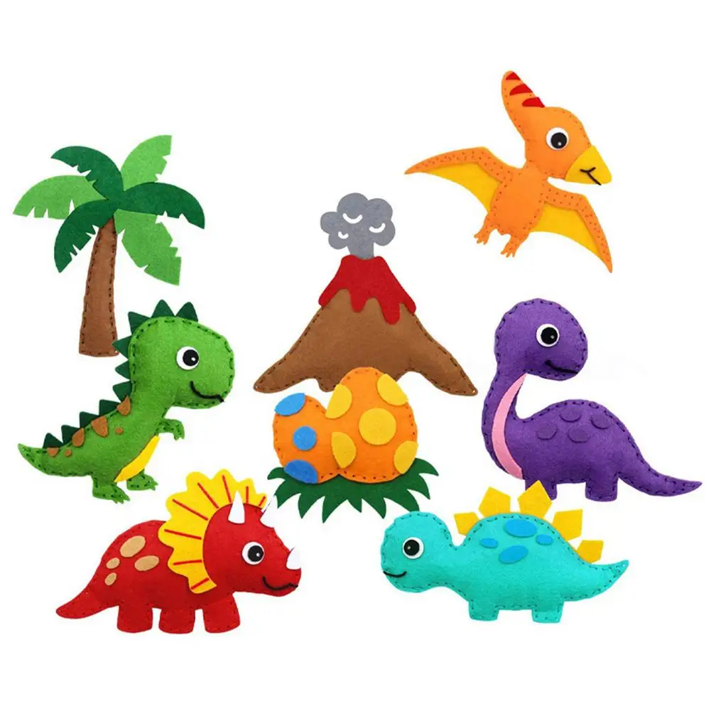 

Dinosaur Sewing Kit Felt Sewing Kit Sewing Kit For Kids Dinosaur Toys DIY Craft Kits Educational Sewing Craft For Children Nov