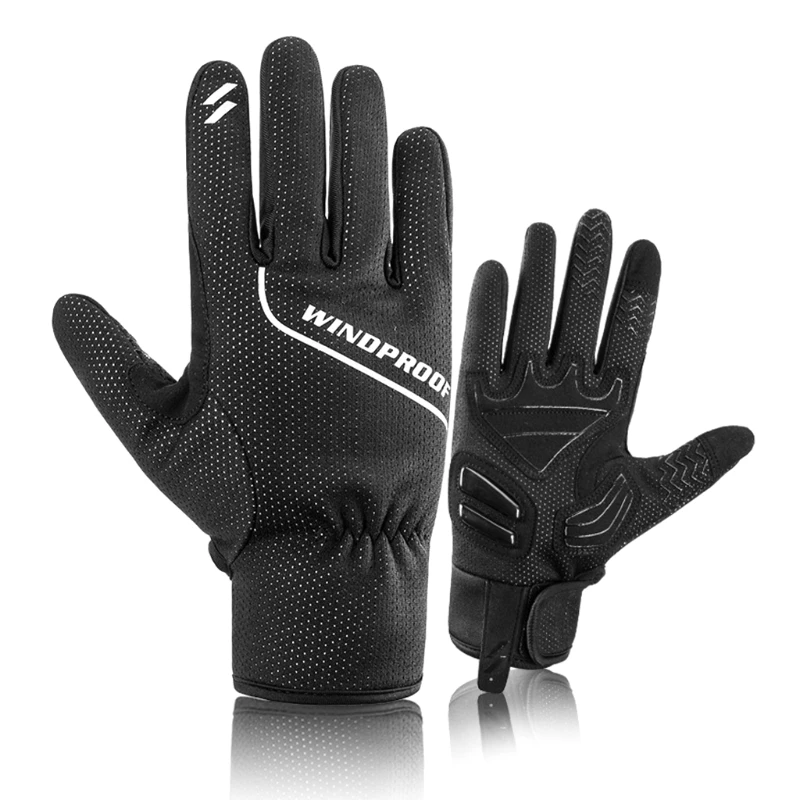 

1Pair Warm Windproof Waterproof Anti-slip Thermal Touch Screen Full Finger Glove