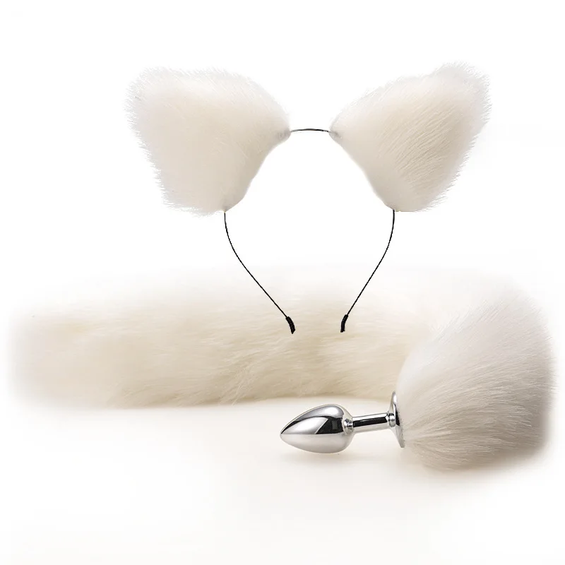 Metal Feather Anal Toys Fox Tail Plug Erotic Anus Toy Butt Sex For Woman And Men Sexy Adult Accessories |