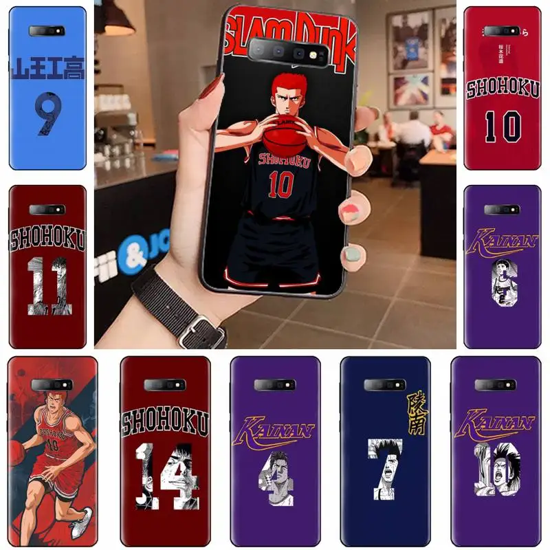 

SLAM DUNK Amine Phone Case For Samsung Galaxy S5 S6 S7 S8 S9 S10 S10e S20 edge plus lite Cover Funda Shell
