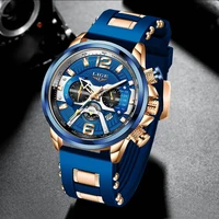 lige 2021 fashion mens watches waterproof top brand luxury calendar male watch men silicagel sport military wristwatch dropship