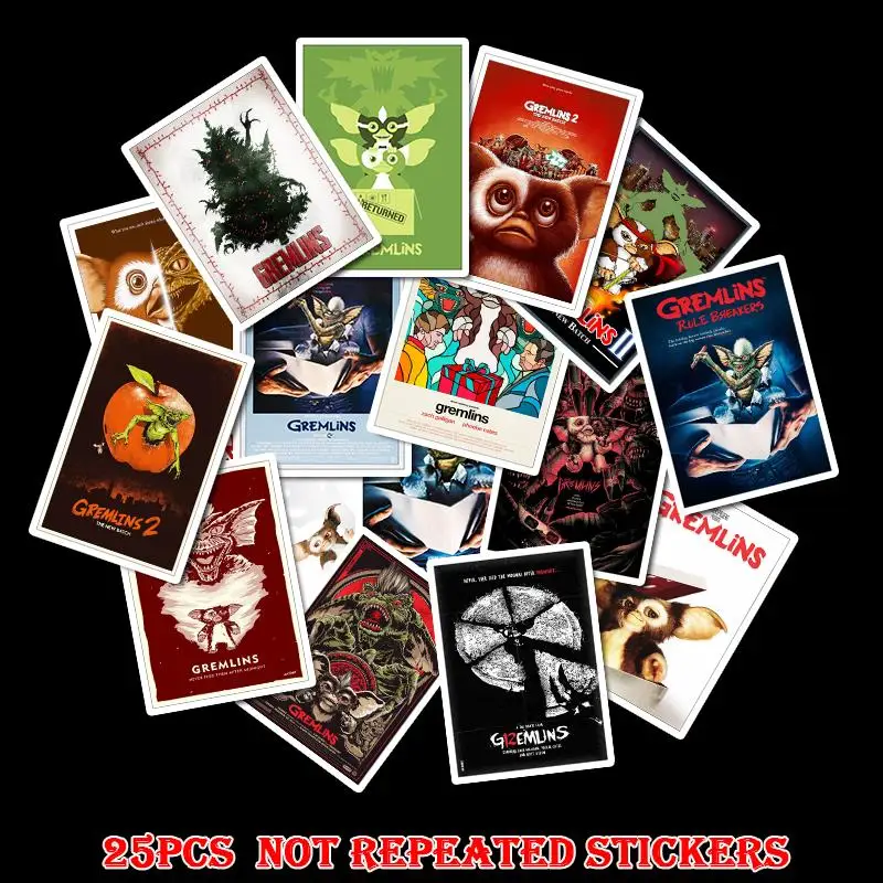 Водонепроницаемые наклейки Gremlins для ноутбука телефона скейтборда 25