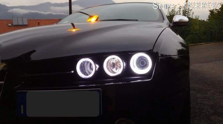 Для Alfa Римский 159 светодиодные фары rgb halo angel eyes комплект аксессуары для стайлинга автомобилей 2004-2011, 6 шт./компл