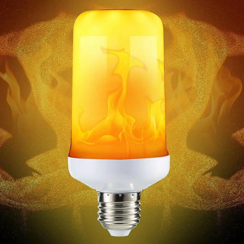 

New Gravity Induction Flame Bulb E14 E27 LED Flame Effect Fire Light Bulb 3W Flickering Emulation Romantic Mini Ambient Light