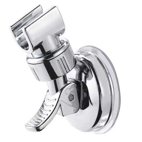 

2019 Silver Shower Head Holder Bathroom Wall Mount Suction Bracket Suction Cup Shower Holder Bathroom Accessory