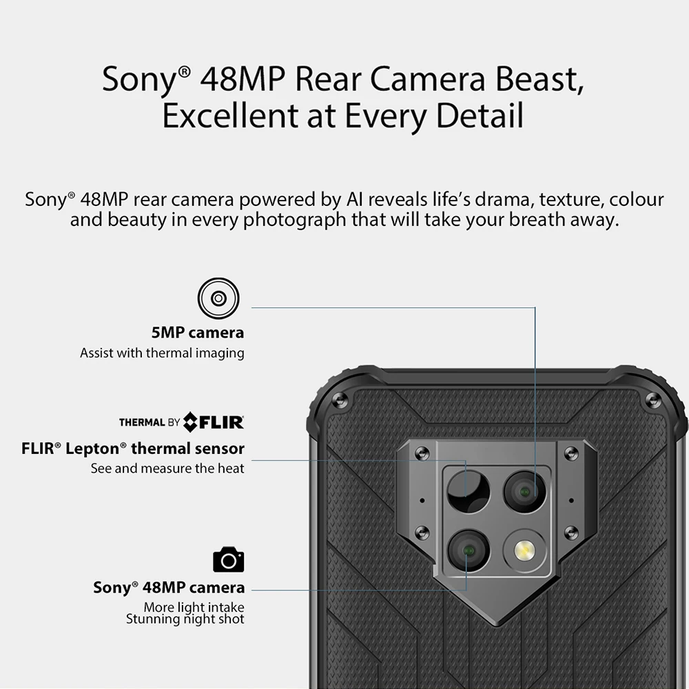 Смартфон Blackview BV9800 Pro NFC 6 + 128 ГБ Helio P70 Android 9 0 IP68 6580 мАч|Смартфоны| |