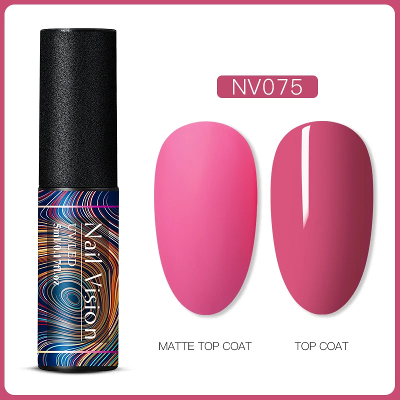 S06670 Nail Vision 60 цветов Матовый УФ-гель для ногтей 5 мл чистый цвет матовое верхнее покрытие Впитывающее полуперманентный Гель-лак для ногтей - Цвет: S06670