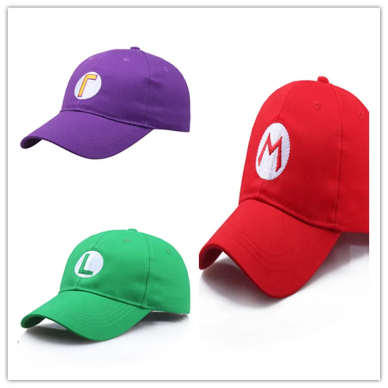 Аниме милая Кепка мультфильм Милая игра супер Луиджи супергерой косплей