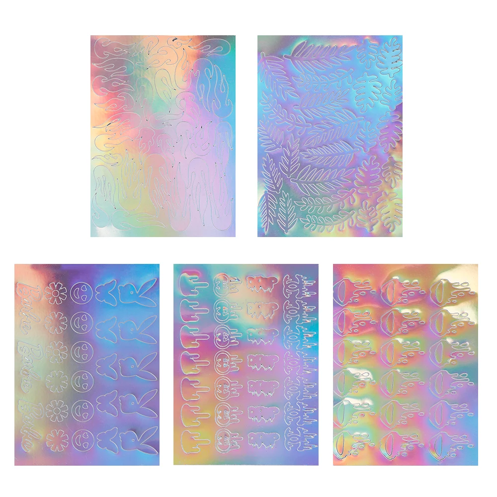 3D огненное пламя полый ноготь дневная лента наклейка для дизайна ногтей s Маникюр