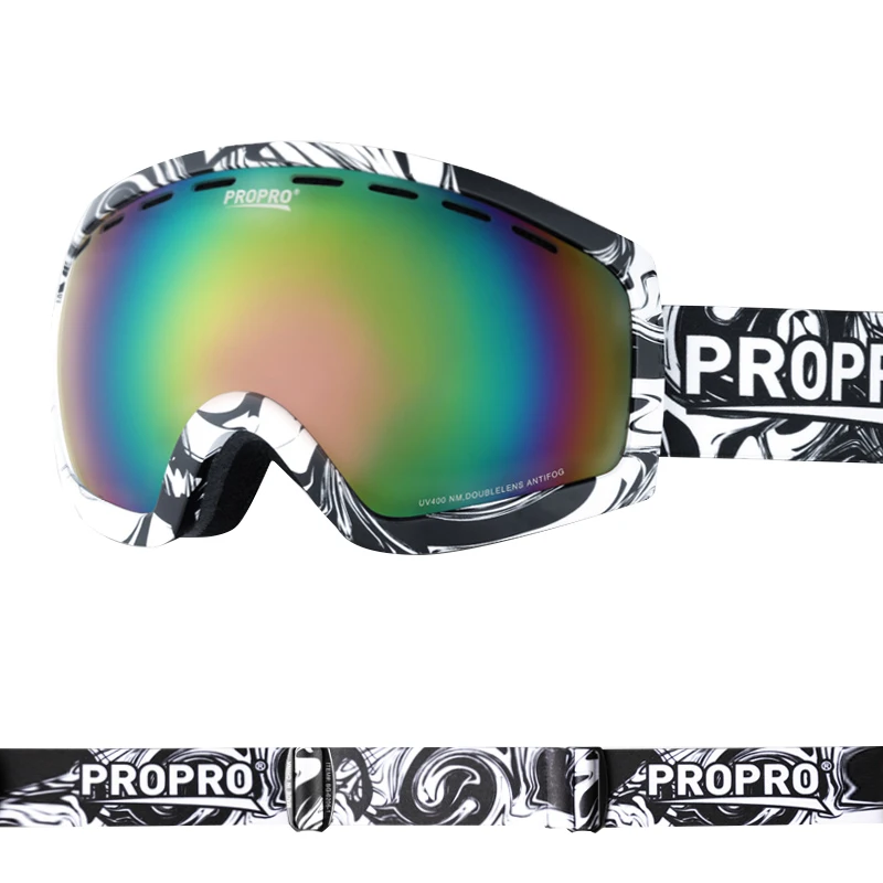 

ProPro Skiing Goggles Double-layer Fog Proof Keka Myopia Goggles Men's and Women's Outdoor Mountaineering Windproof Ski Glasses