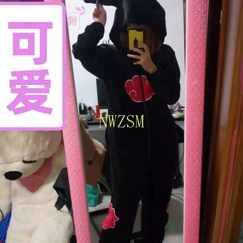 Аниме Какаси Акацуки комбинезоны пижамы летние зимние фланелевые плюшевые