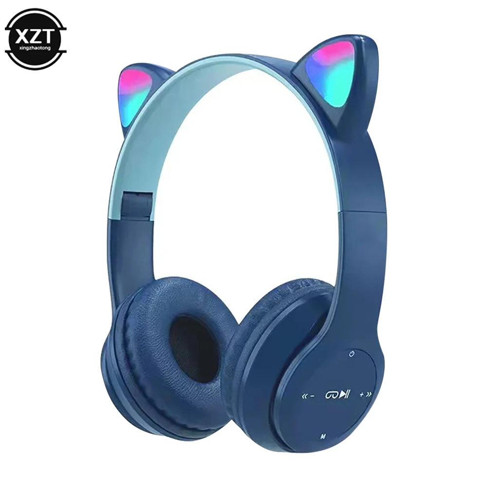 Bluetooth-наушники со светодиодной подсветкой и микрофоном |