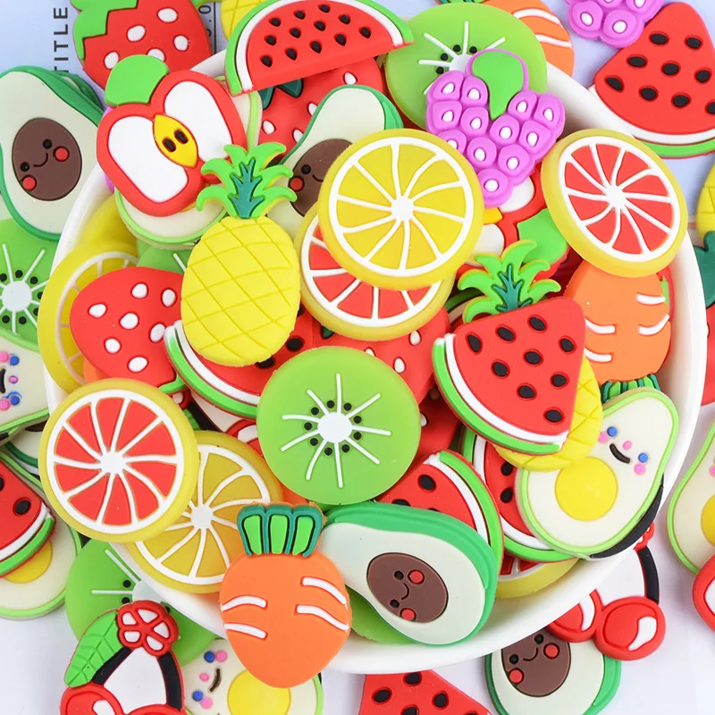 30 шт. фруктовые ломтики слайм шармы товары комплект наполнителя пушистые слаймы