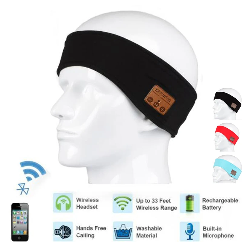 Летняя сезон беспроводные наушники с Bluetooth повязка на голову волшебная