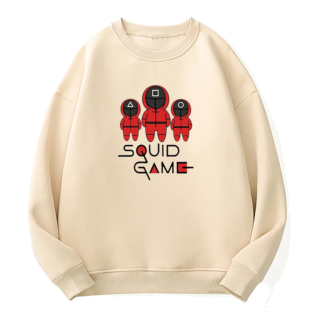 

Squid Game Costumes Cartoon Printed Hoodies Men Women Sweatshirts Streetwear Oversized Y2k Pullovers Boys Girls Gothic Clothing