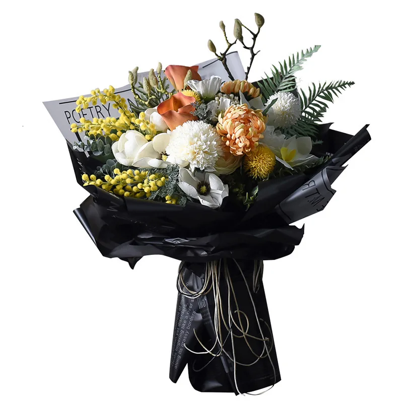 Водонепроницаемая Корейская Упаковка из 20 штук цветов бумажная подарочная