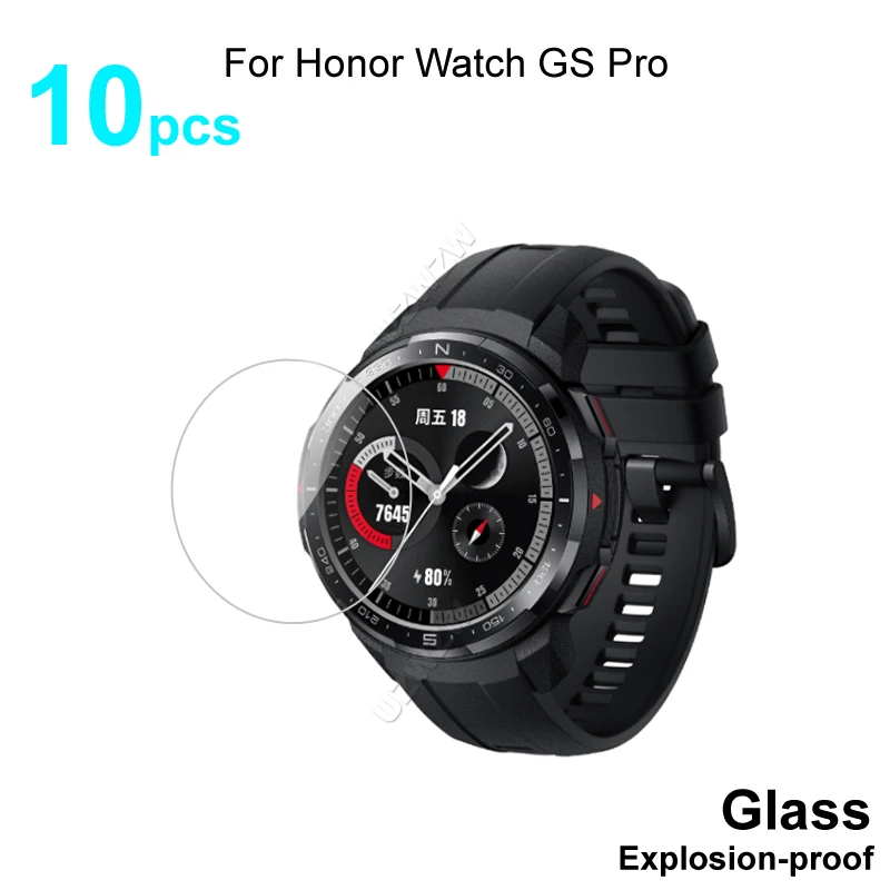 

10 шт., протектор экрана из закаленного стекла для смарт-часов Honor Watch GS Pro