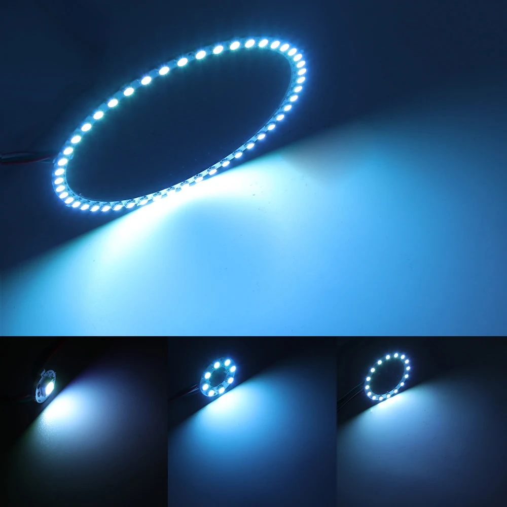 WS2812B светодиодный чип и радиатор 1 8 12 16 24 32 40 48 60 93 241 s 5V 5050 RGB WS2811