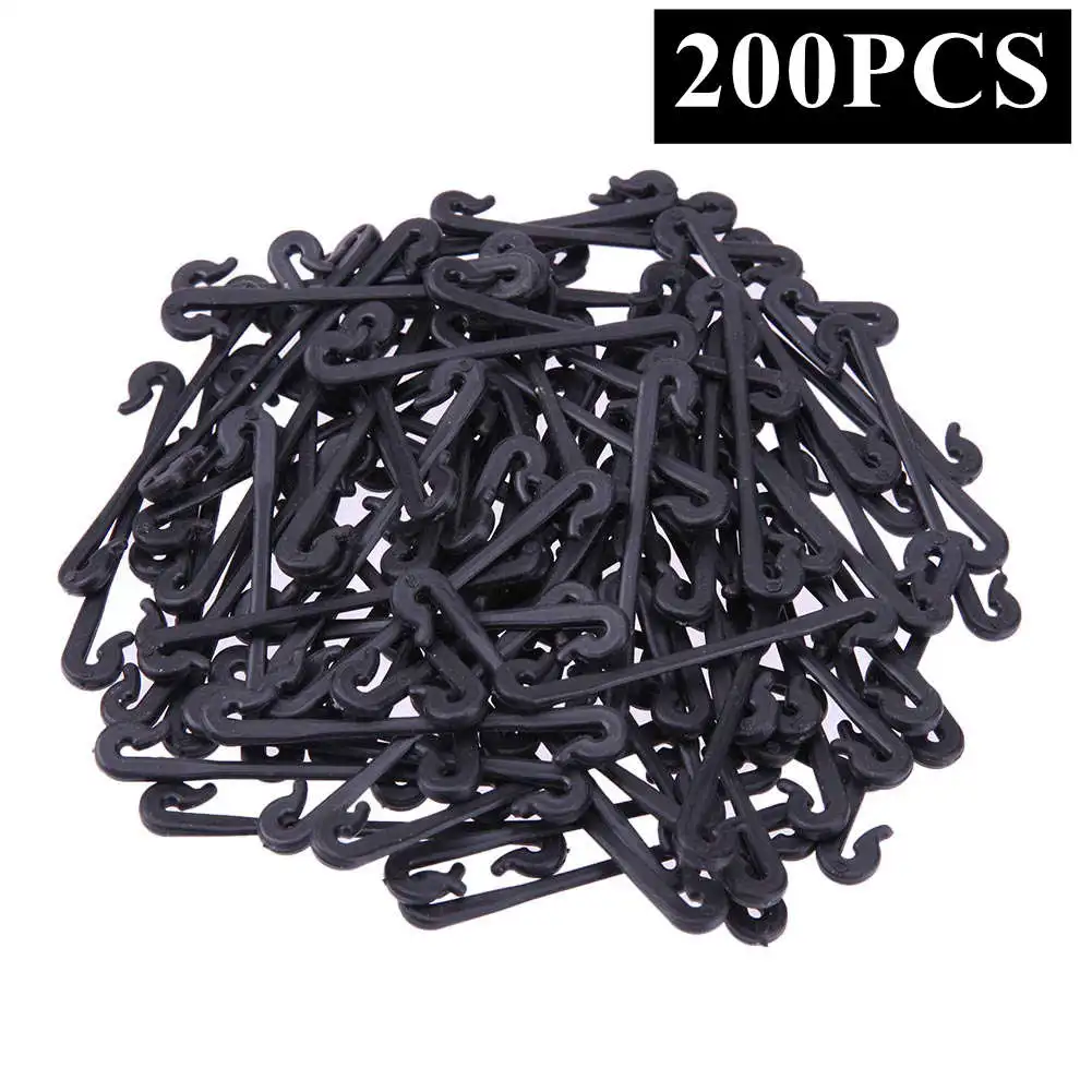 

200pcs Tuin Decoratie Vines Fastener Tied Clips Buckle Hook Garden Plant Vegetable Grafting Clips Grape Decoration Ramadan 2021