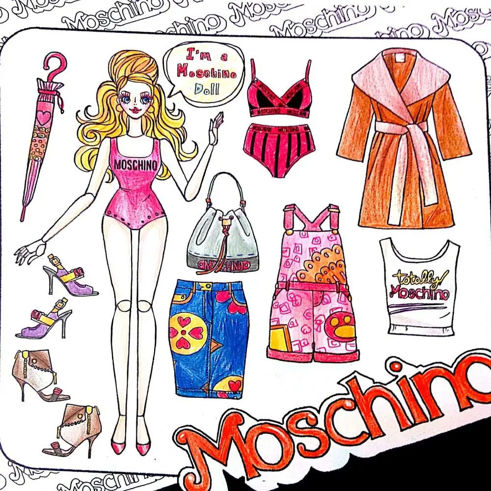 

96Pages Fashion Clothing Beauty Girls Coloring Book Pregnant Women Graffiti Drawing Book Adult Stress Reduction Hand Painting