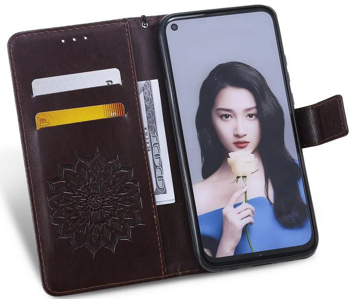 Кожаный чехол для Huawei P20 Lite 2019 Nova 5i флип-кошелек Psmart Z Y9 Prime защитный | Мобильные