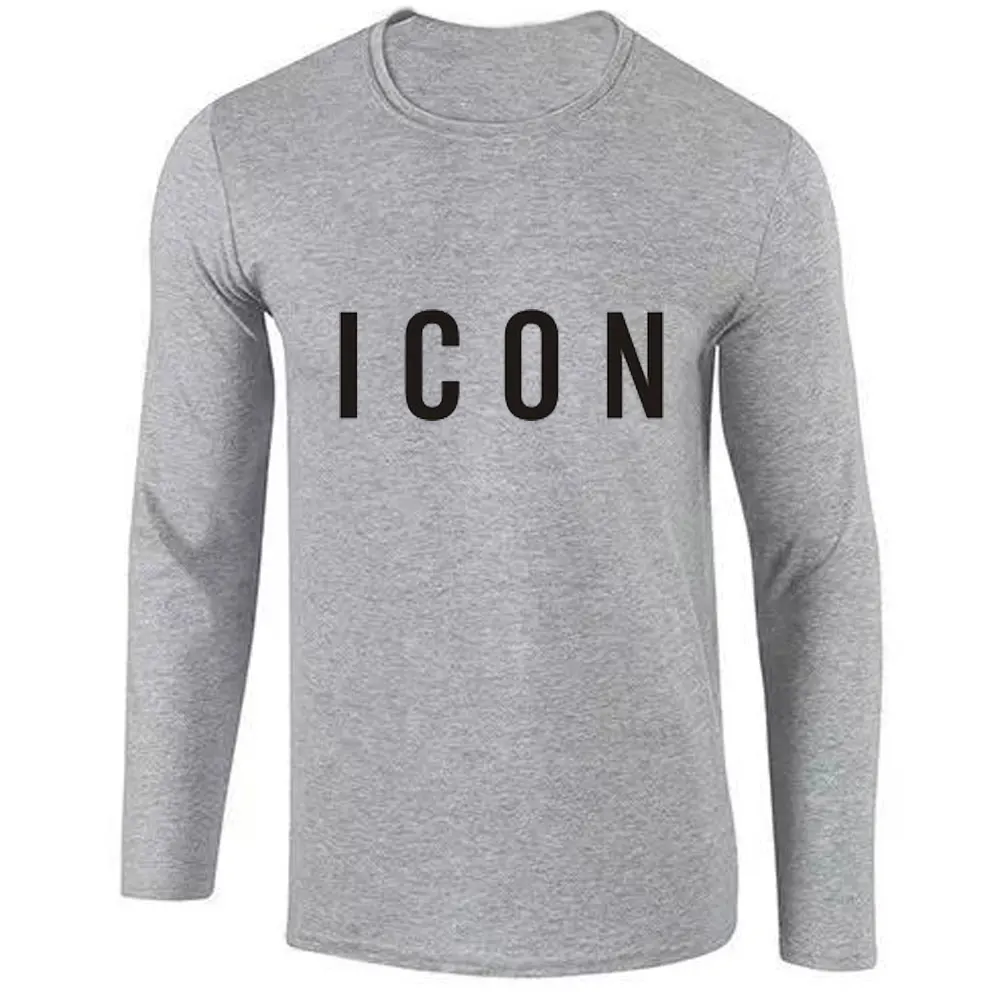 2020 Горячая Распродажа модная брендовая футболка с длинным рукавом мужская