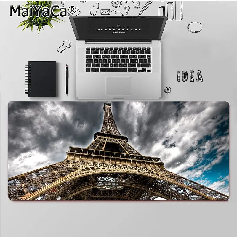 

MaiYaCa Top Quality Eiffel Tower Laptop Computer Mousepad Free Shipping Large Mouse Pad Keyboards Mat