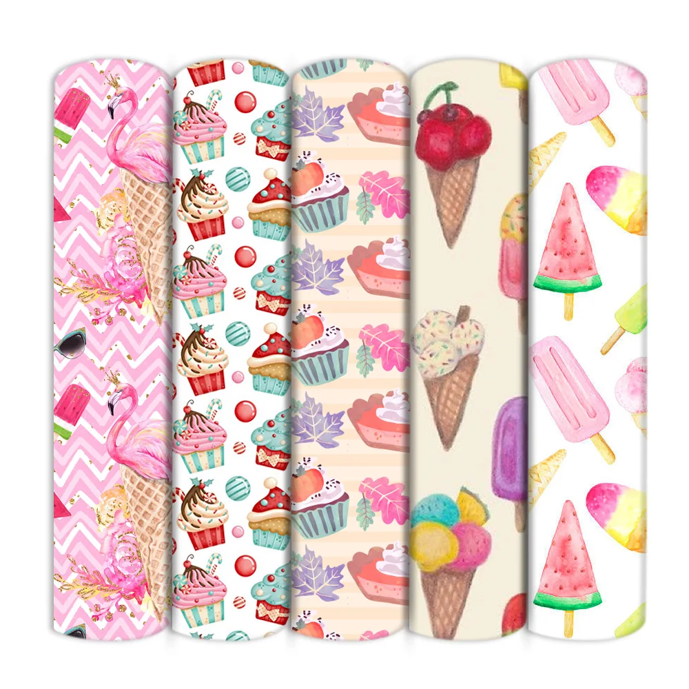 Хлопчатобумажная ткань с принтом фруктового Фламинго/стрейчевая Ткань для шитья