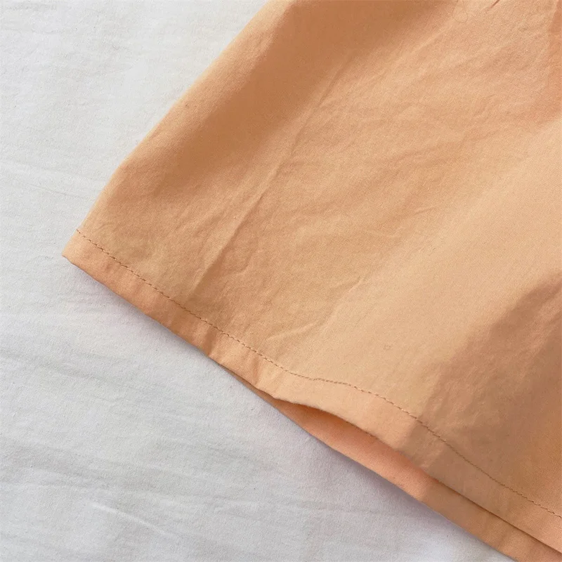 

HE Hello Enjoy Baby Girls Princess Dress Fashion Summer Solid Color Lace Short Sleeve Dresses Toddler Party Clothes Kid Clothing