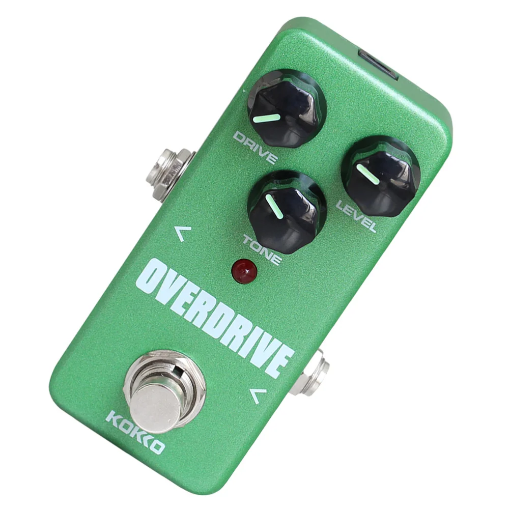 

Vintage Overdrive Guitar Effect Pedal Guitarra Overdrive Booster High-Power Tube Overload Guitar Stompbox (Green)