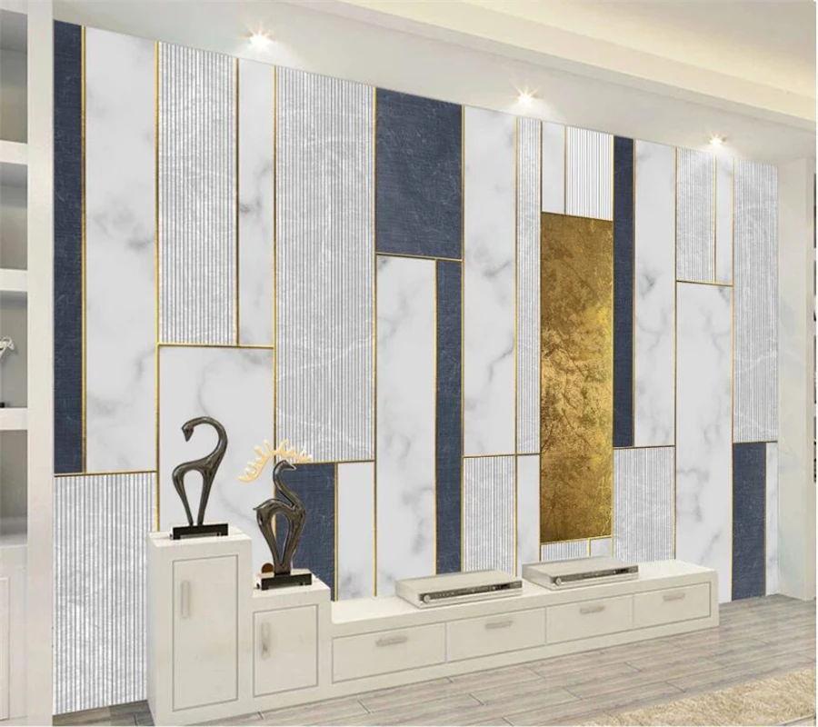 3D-обои beibehang под заказ высококлассные геометрические треугольные стеклянные