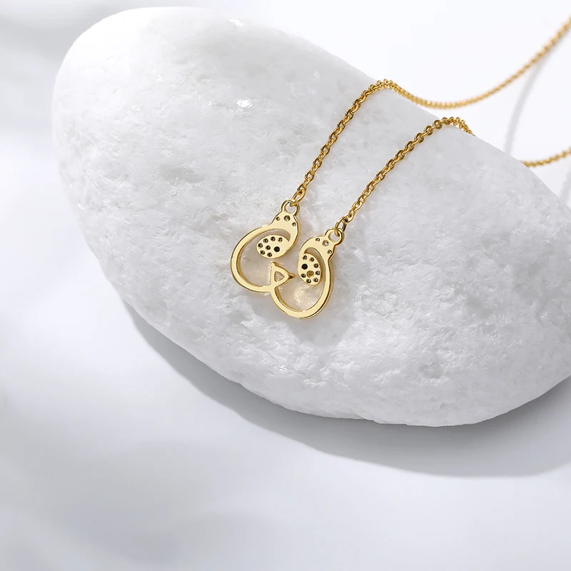 

Exquisite Panda Necklaces For Women Stainless Steel Chain Animal Pendant Necklace Jewelry Children's Day Birthday Gifts For Kids